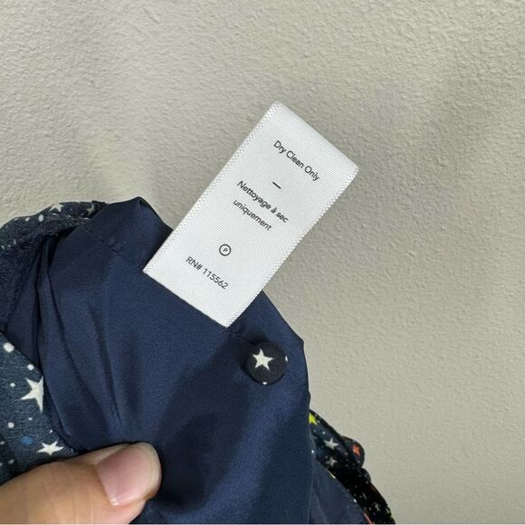 Likely Galaxy Ryerson Romper Navy Blue Star Print Tie Front Multicolor Size 2 - Picture 11 of 11